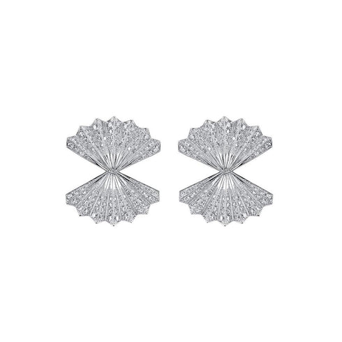 Fan Diamond Earrings - 1